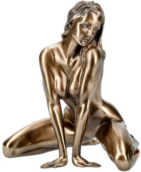 GAVEIDEER TIL MÆND. Flot Veronese bronze figur af en nøgen kvinde