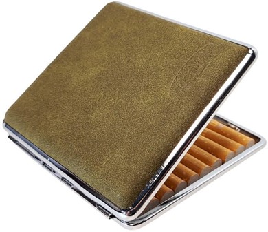 CIGARETETUIER TIL SALG. Billige metal cigaretetui til 20 cigaretter