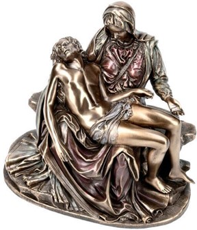 Den ikoniske "Pieta" figur. En hyldest til skønhed og tragedie