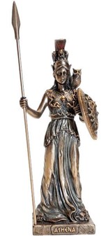 Gudinden Athene bronze figur. Smuk stue og kontor dekoration