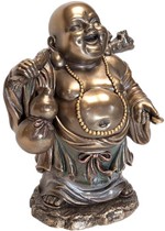 BRYLLUPSFIGURER. Griner BUDDHA statuer. Storslået Happy Buddha figur