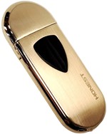 Luksuriøs Genopladelig Guld USB Lighter - Miljøvenlig og Elegant