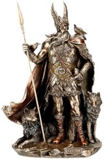 Odin skulptur. En mytologisk figur til hjem og kontor dekoration